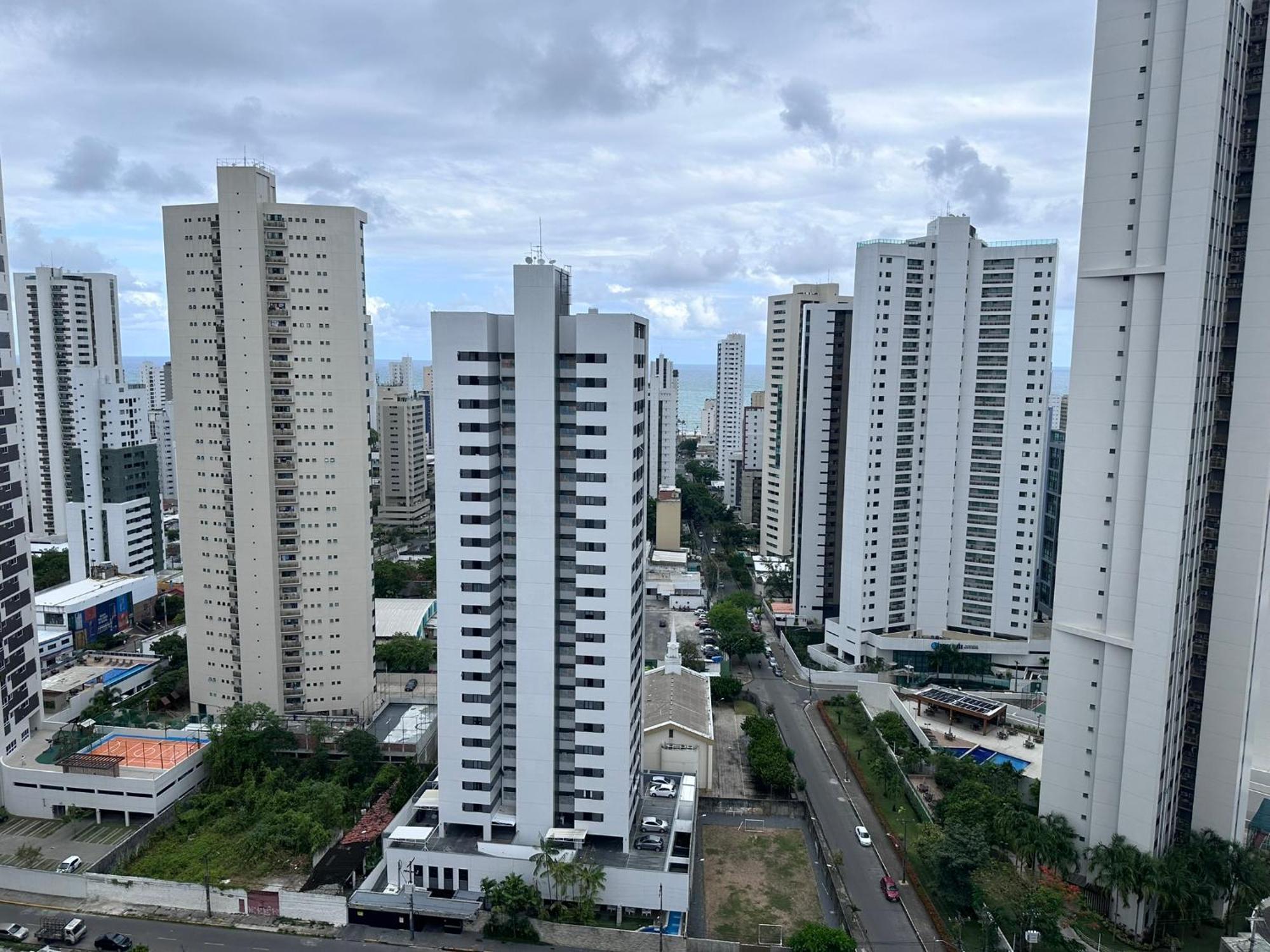 公寓 Flat - Boa Viagem Ate 5 Pessoas, Andar Alto Vista Mar, Piscina, Wifi 500mbps, Recife