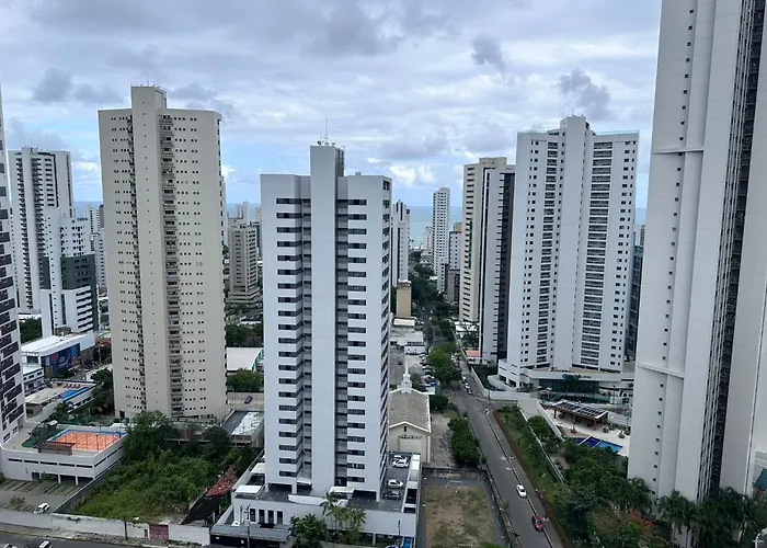 Flat - Boa Viagem Para Ate 5 Pessoas, Andar Alto Vista Mar, Piscina, Wifi 500Mbps,